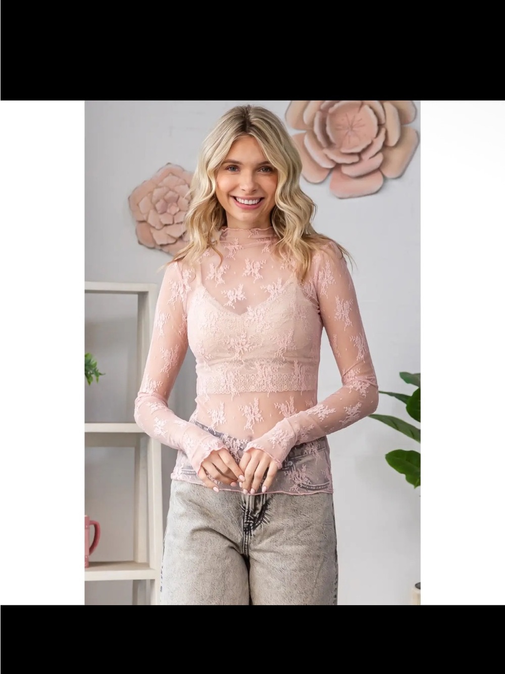 🆕💗PINKY TIA LACE LONG SLEEVE